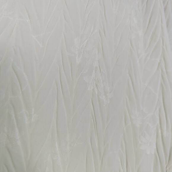 Milano Plus Sz 2X Cream Fairy Crinkle Top Asymmetrical Flowy Whimsygoth Witchy - Picture 2 of 6